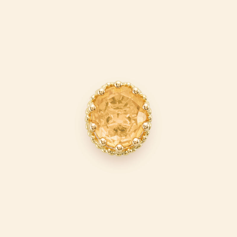 Pierreries Stud Citrine