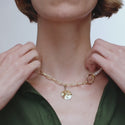 Collier avec perles or jaune joaillerie Mellerio