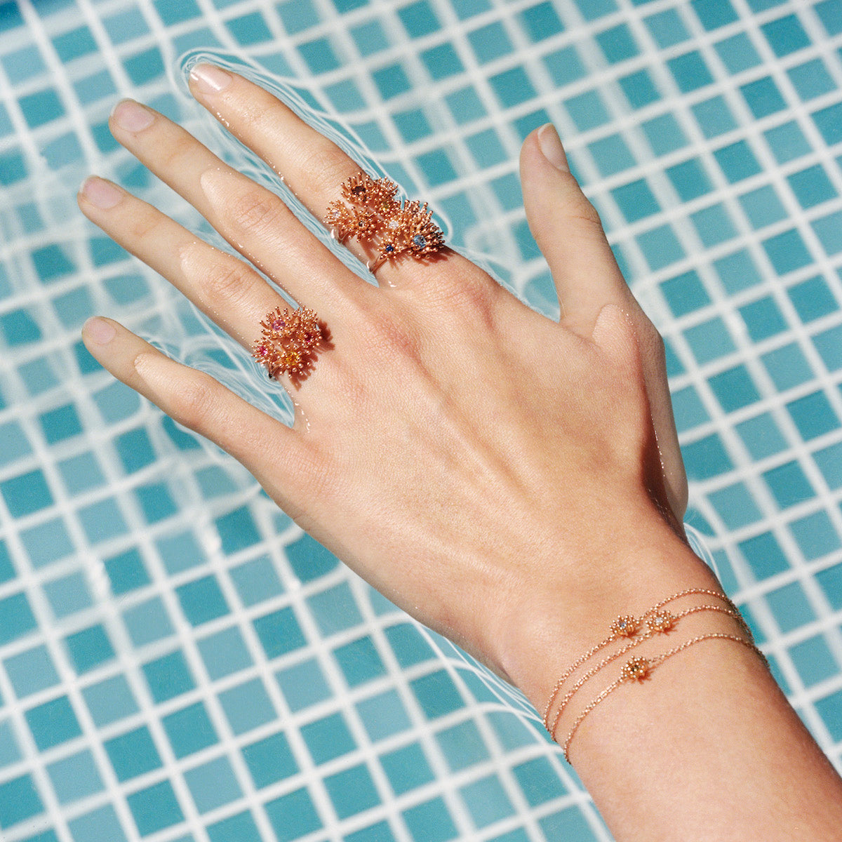 Cactus Vanille Bracelet Diamond Pink Gold Mellerio