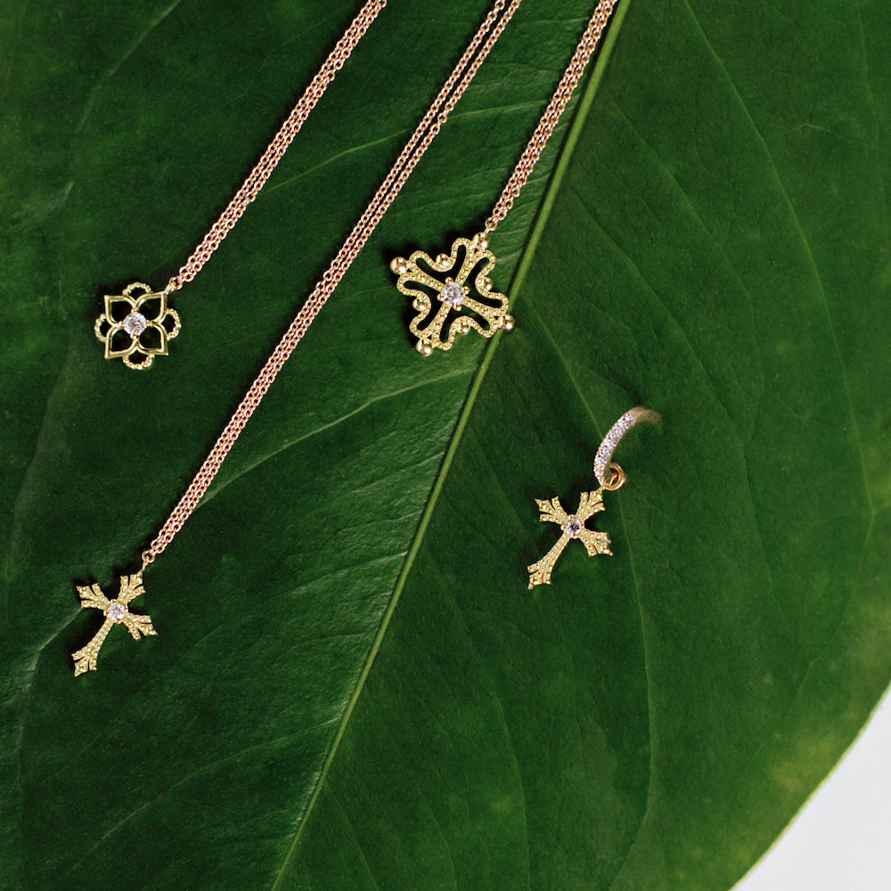 Mini Giardino Necklace Diamond Green Gold Mellerio