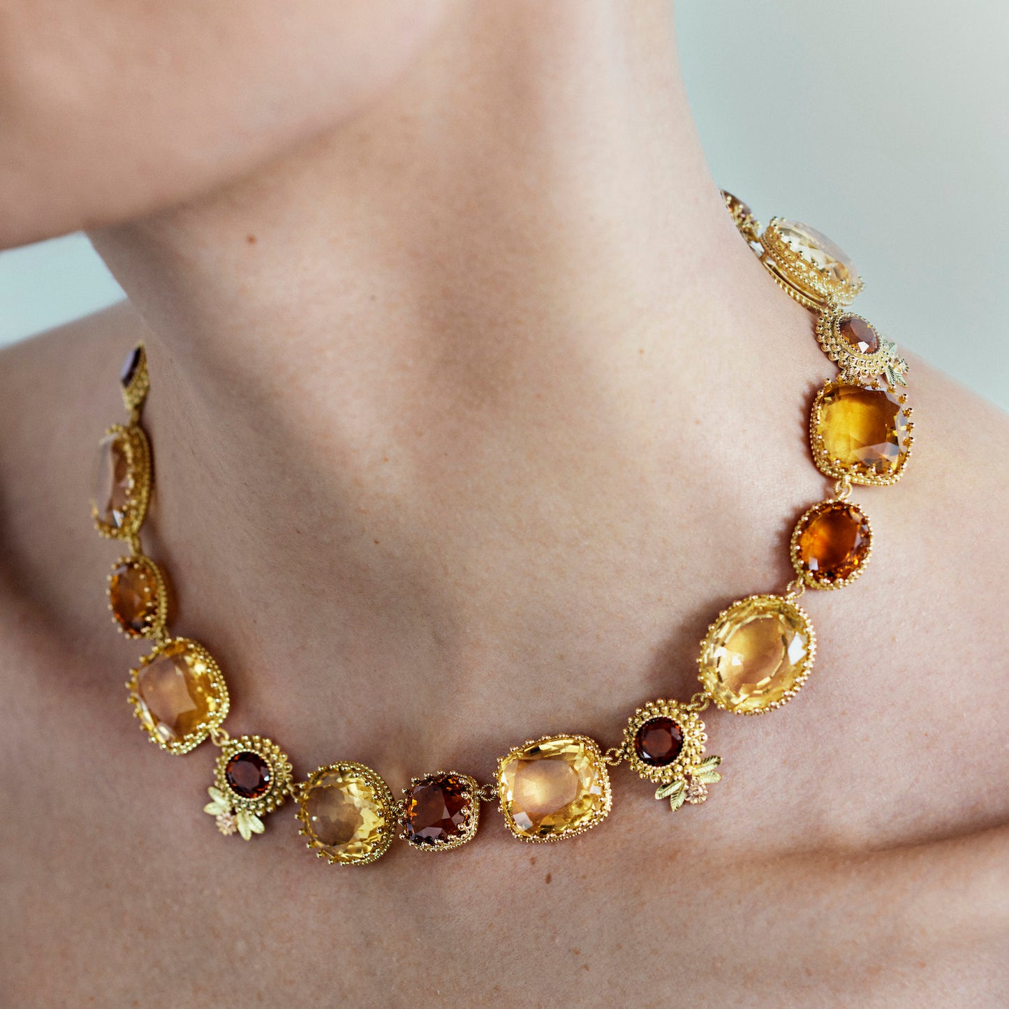 Pierreries Necklace Citrines