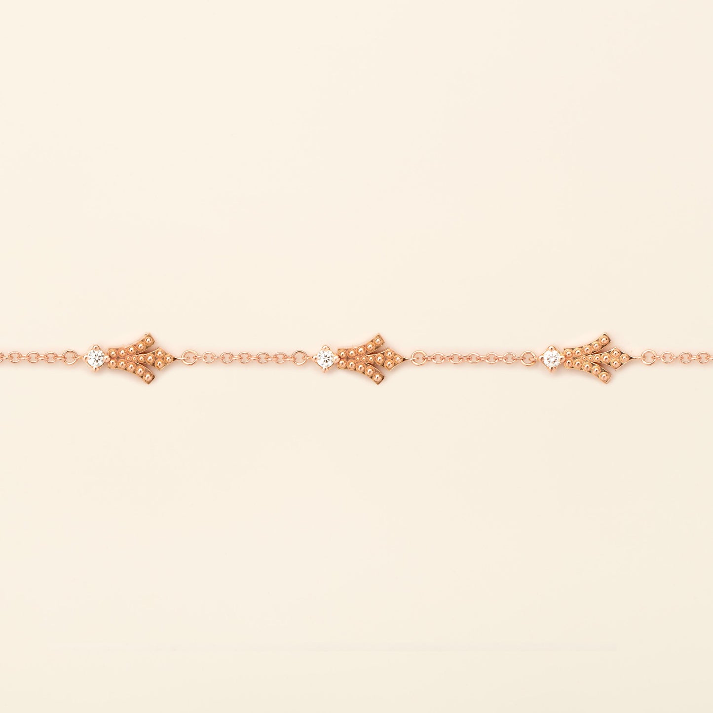 George Bracelet Diamond Pink Gold Mellerio