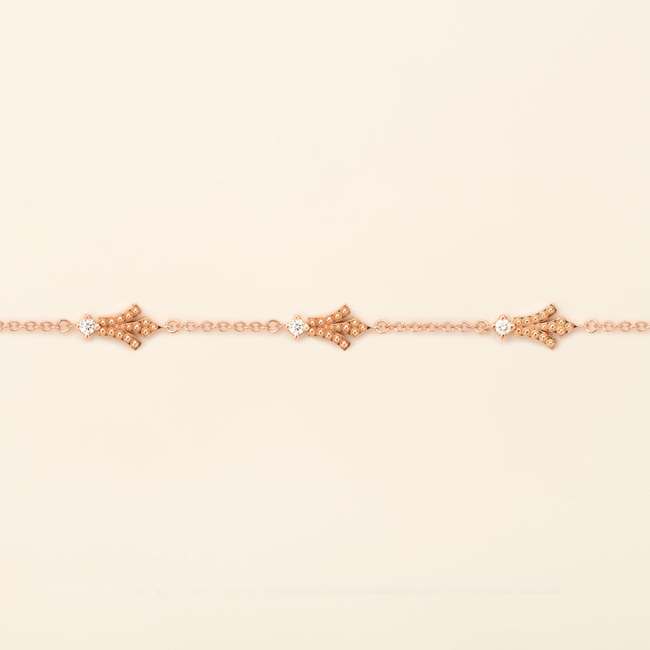 George Bracelet Diamond Pink Gold Mellerio