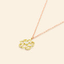 Mini Giardino Necklace Diamond Green gold