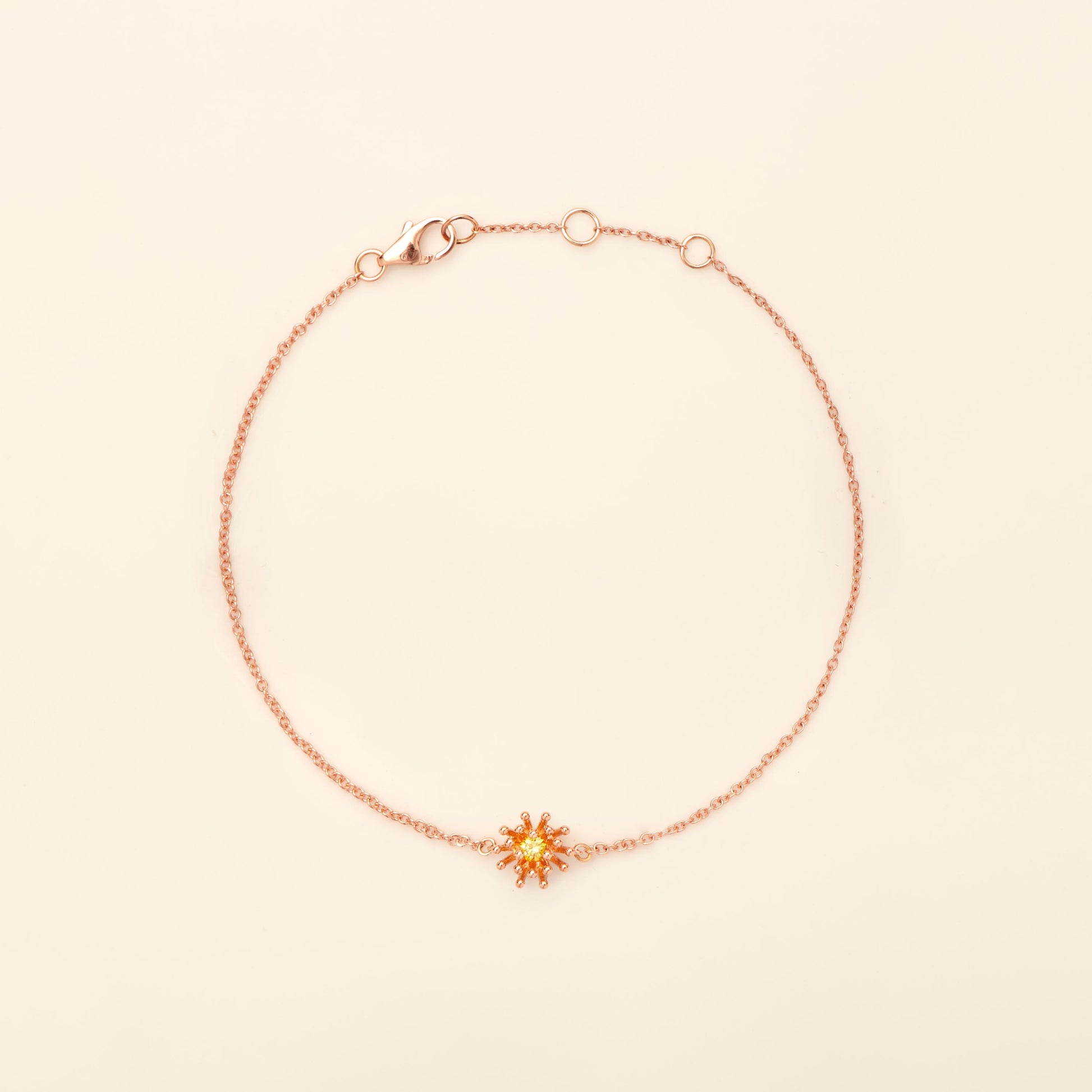 Cactus Vanille Bracelet Yellow Diamond Pink Gold Mellerio