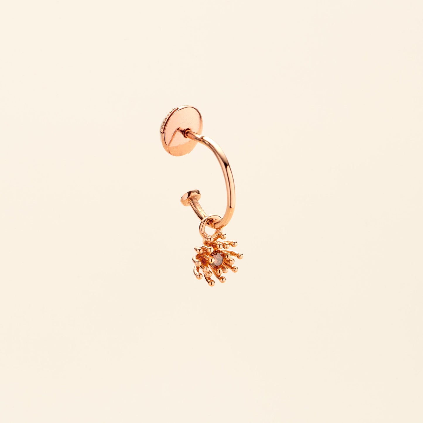 Petit Cactus Charm brown diamond pink gold Mellerio
