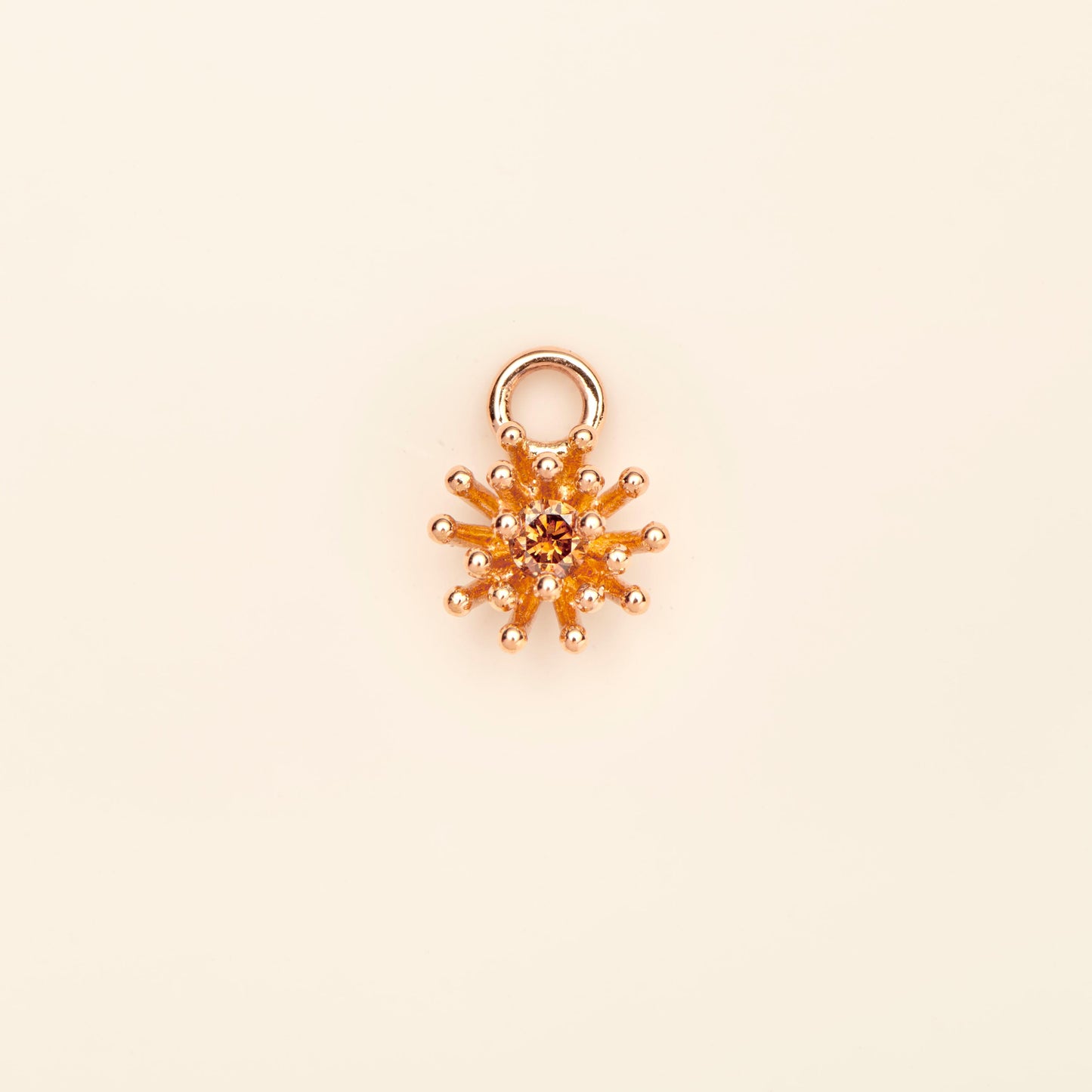 Petit Cactus Charm brown diamond pink gold Mellerio
