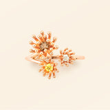 Cactus Vanille 3 Patterns ring Pink Gold