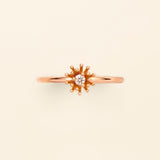 Cactus Vanille ring Diamond Pink Gold Mellerio