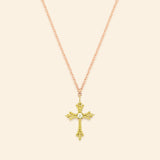 Maria Necklace Diamond Green gold