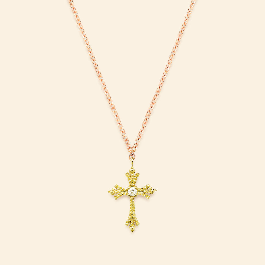 Maria Necklace Diamond Green gold