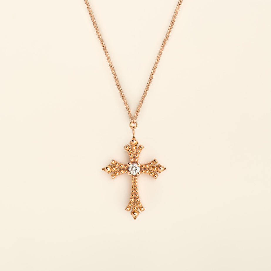 Maria Necklace Diamond Pink Gold Mellerio