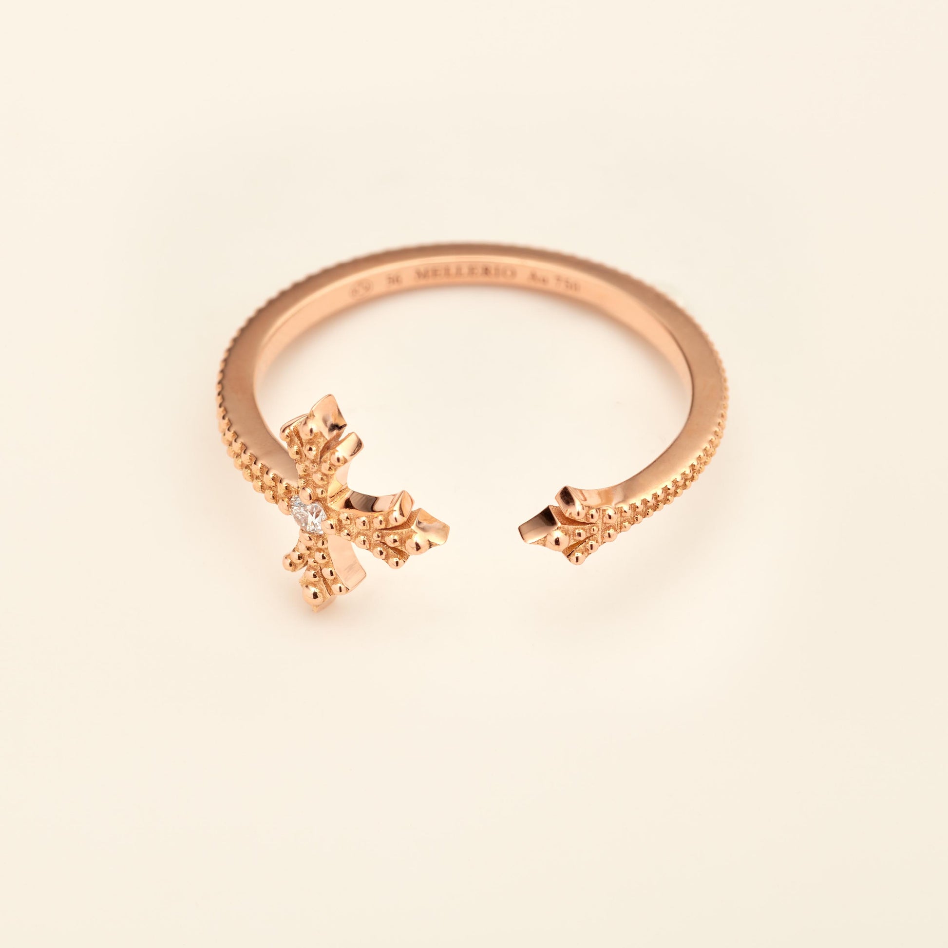 Maria Ring Diamond Pink Gold Mellerio