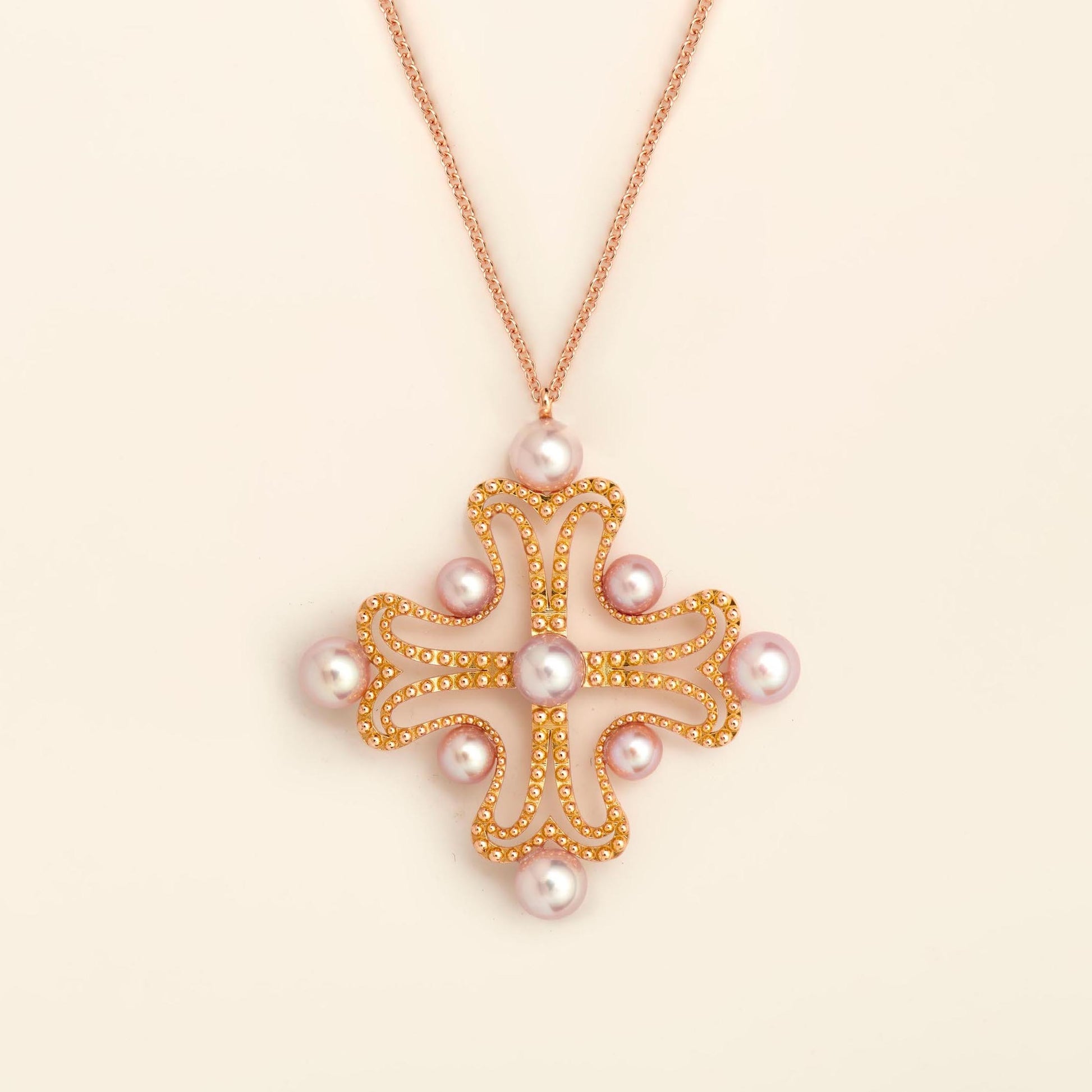 Nina Necklace Pink Gold Mellerio