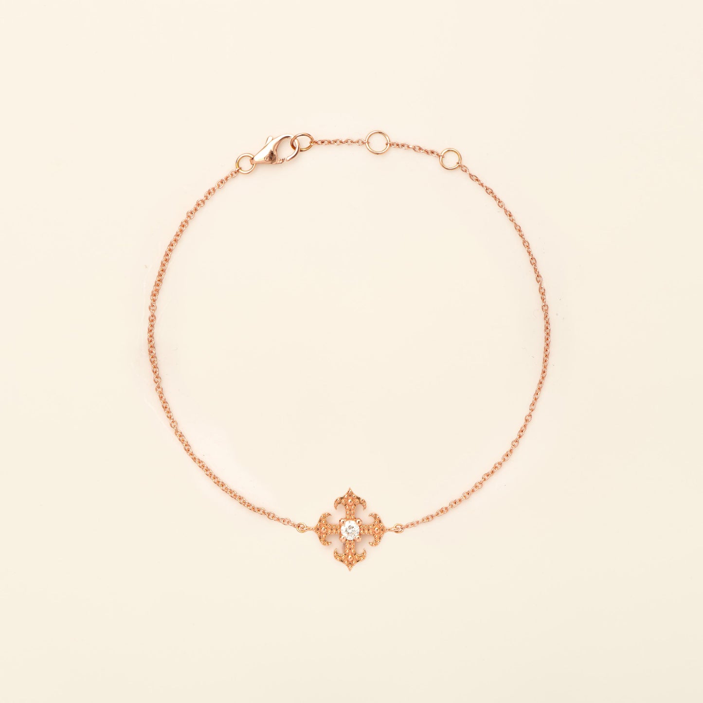 Pinta Bracelet Diamond Pink Gold Mellerio