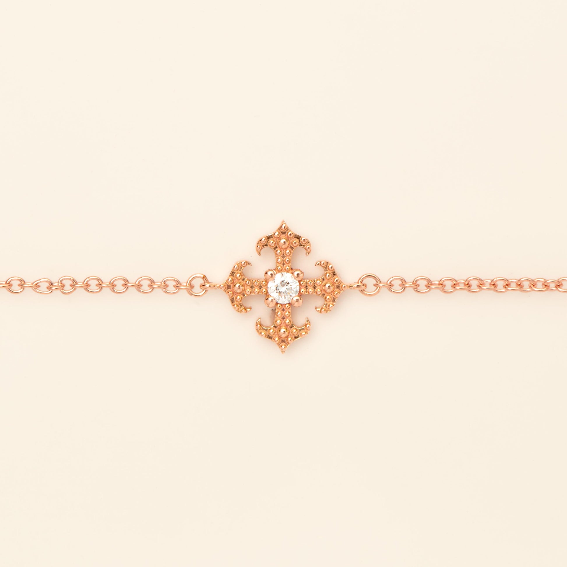 Pinta Bracelet Diamond Pink Gold Mellerio