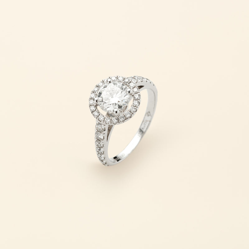 Solitaire Essential White gold